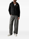 Aeronautica Militare quilted knit-sleeve jacket